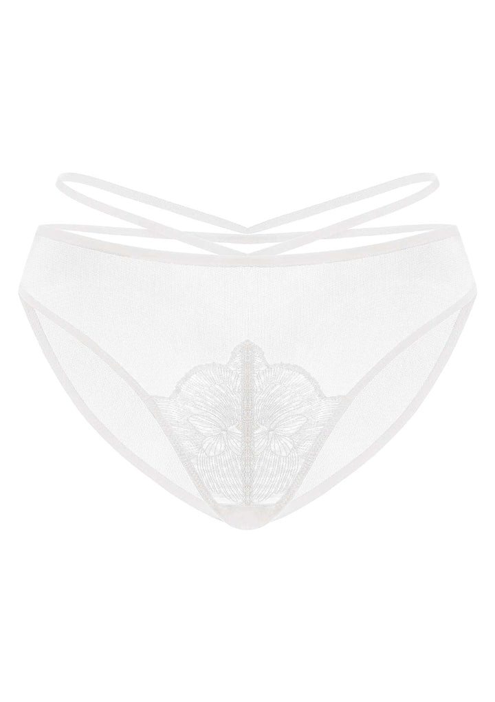 HSIA Pancy Lace Bikini Underwear White / S