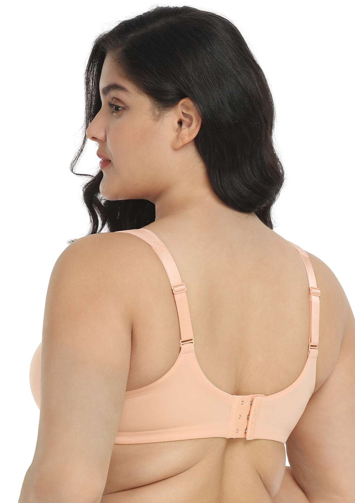 HSIA Patricia Smooth Classic Light Pink T-shirt Lightly Padded Bra Set