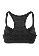 Serena Front-Close Lace-Back Black Underwire Bra Set - HSIA