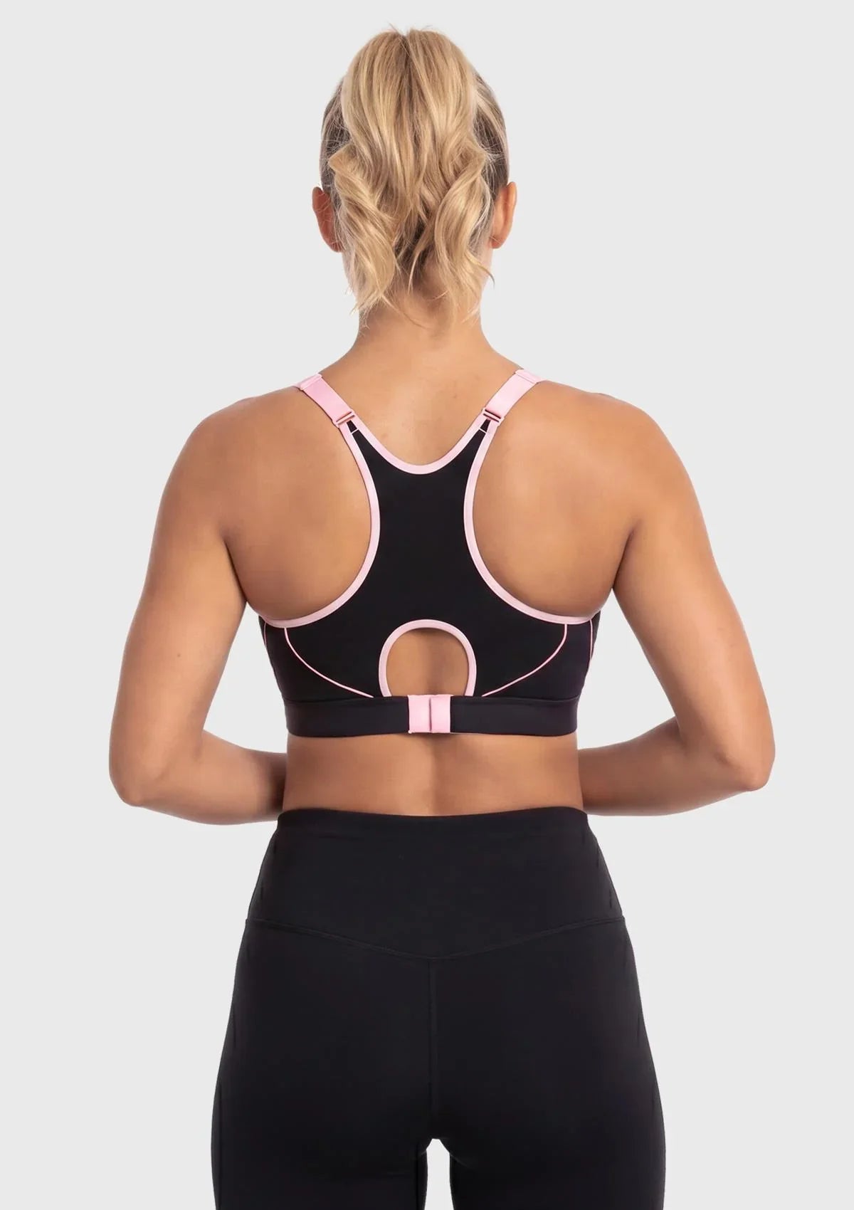 Speed Race Front-Zip High Impact Sports Bra | Plus Size Front