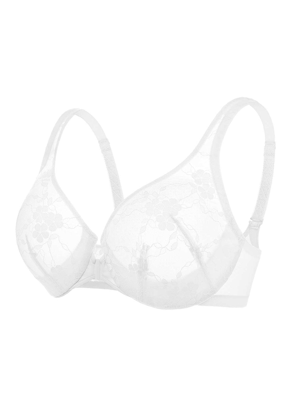 HSIA Spring Romance Front-Close Floral Lace Unlined Bra Set
