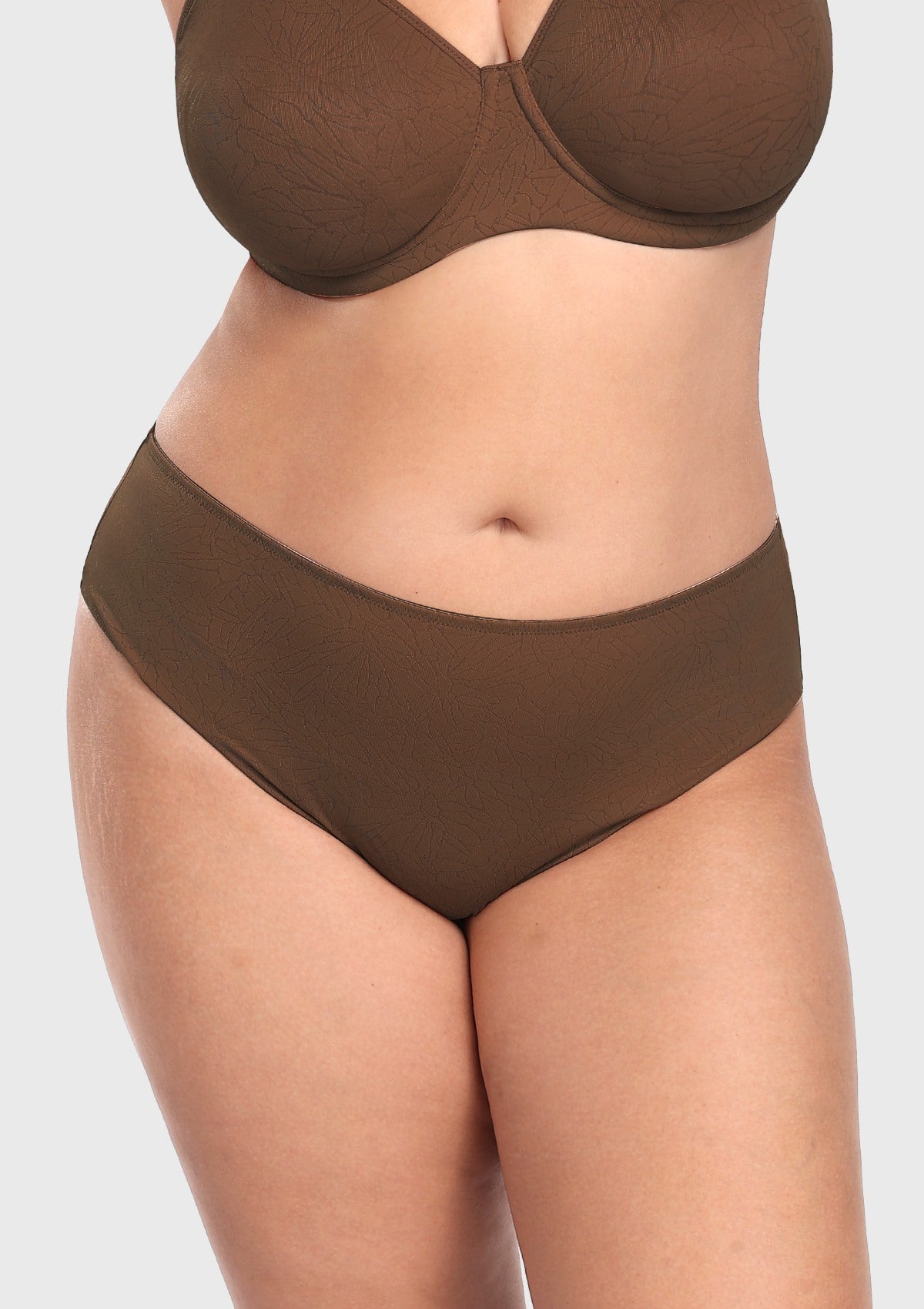 HSlA Joan Comfortzone Full Coverage High-Rise Bikini Underwear Soft Stretch Panties Lingerie - HSIA