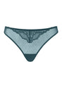 Enchante Floral Lace Sheer Mesh Back Thong Undewear