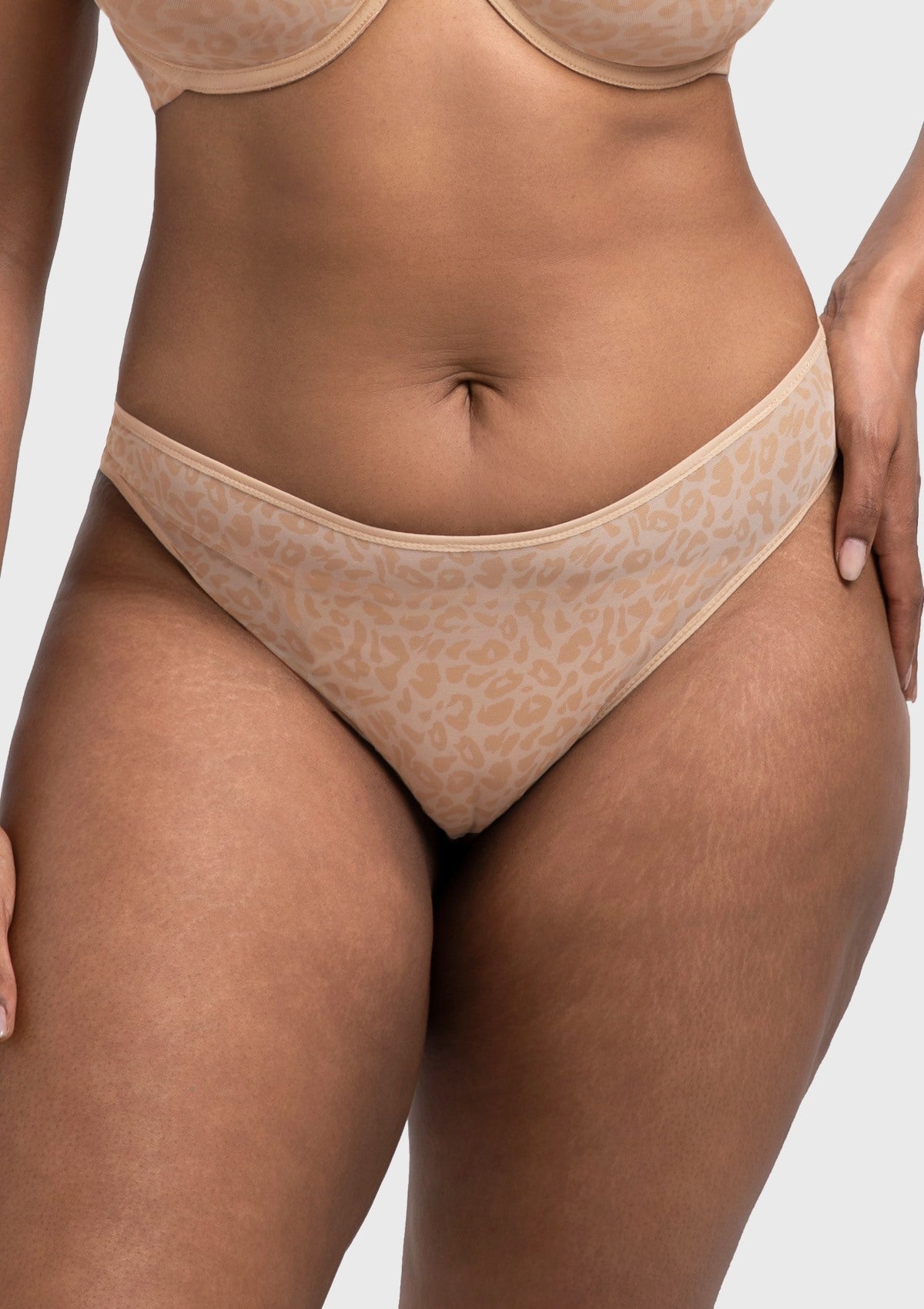 HSIA Leopard Wild High Stretch Briefs Soft Breathable Mesh Panty - HSIA