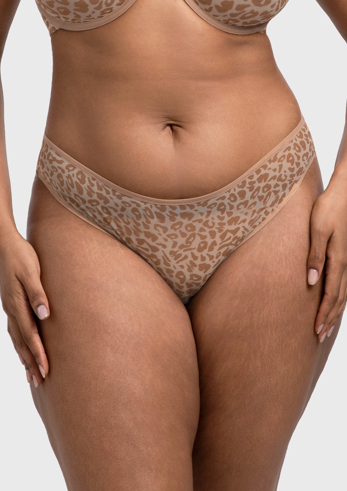 HSIA Leopard Wild High Stretch Briefs Soft Breathable Mesh Panty - HSIA