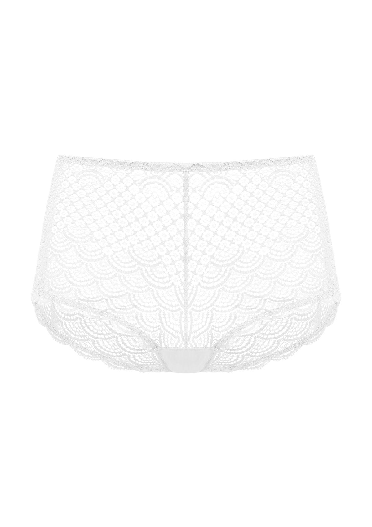 Mermaid Scales High Waist Lace Boyshort Panty