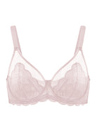 (Cardi B recommends)Mermaid Scales Lace Beige Brown Unlined Bra - HSIA