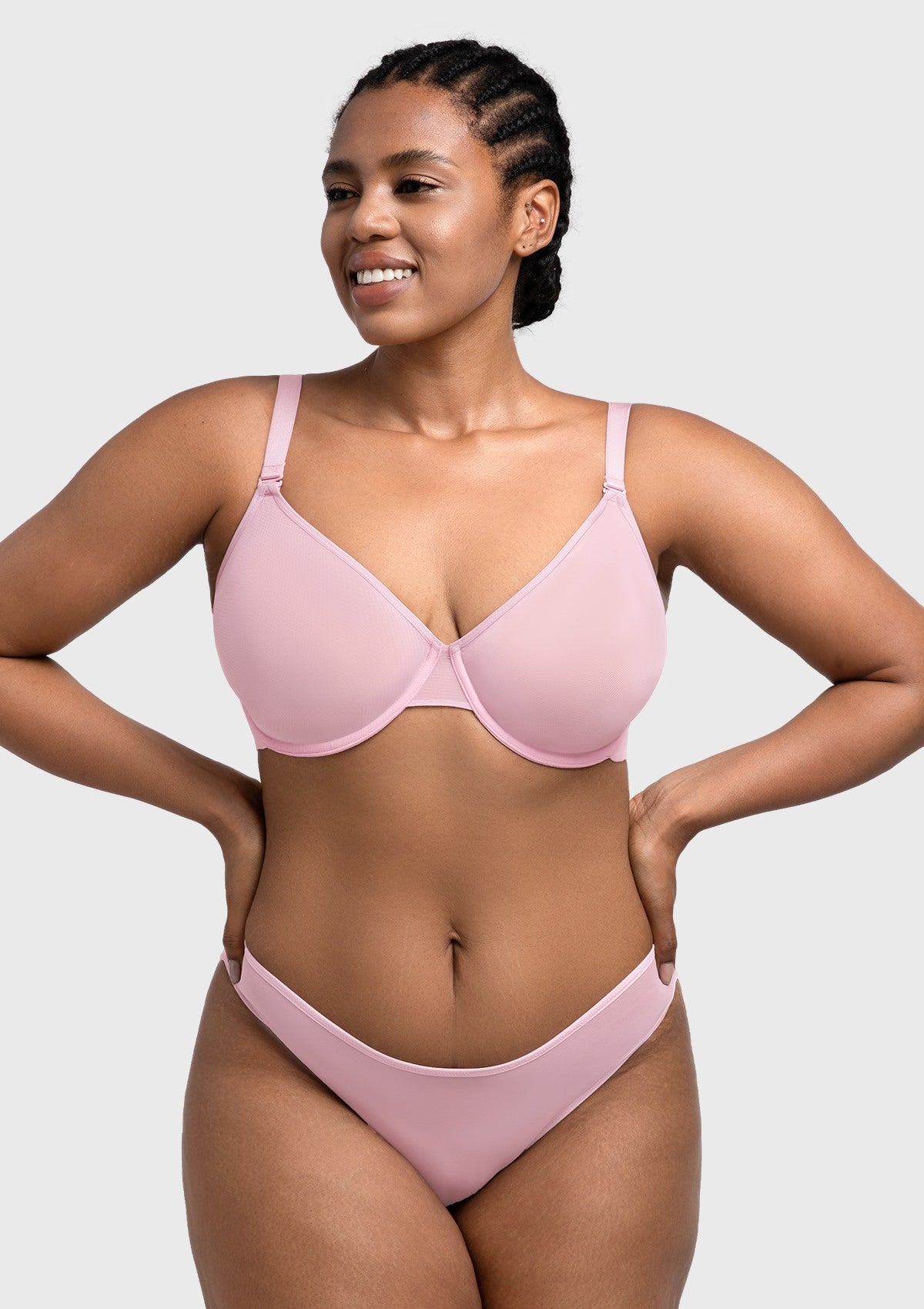 Seraphina Unlined Underwire Sheer Mesh Bra - HSIA