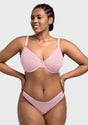 Seraphina Unlined Underwire Sheer Mesh Bra - HSIA