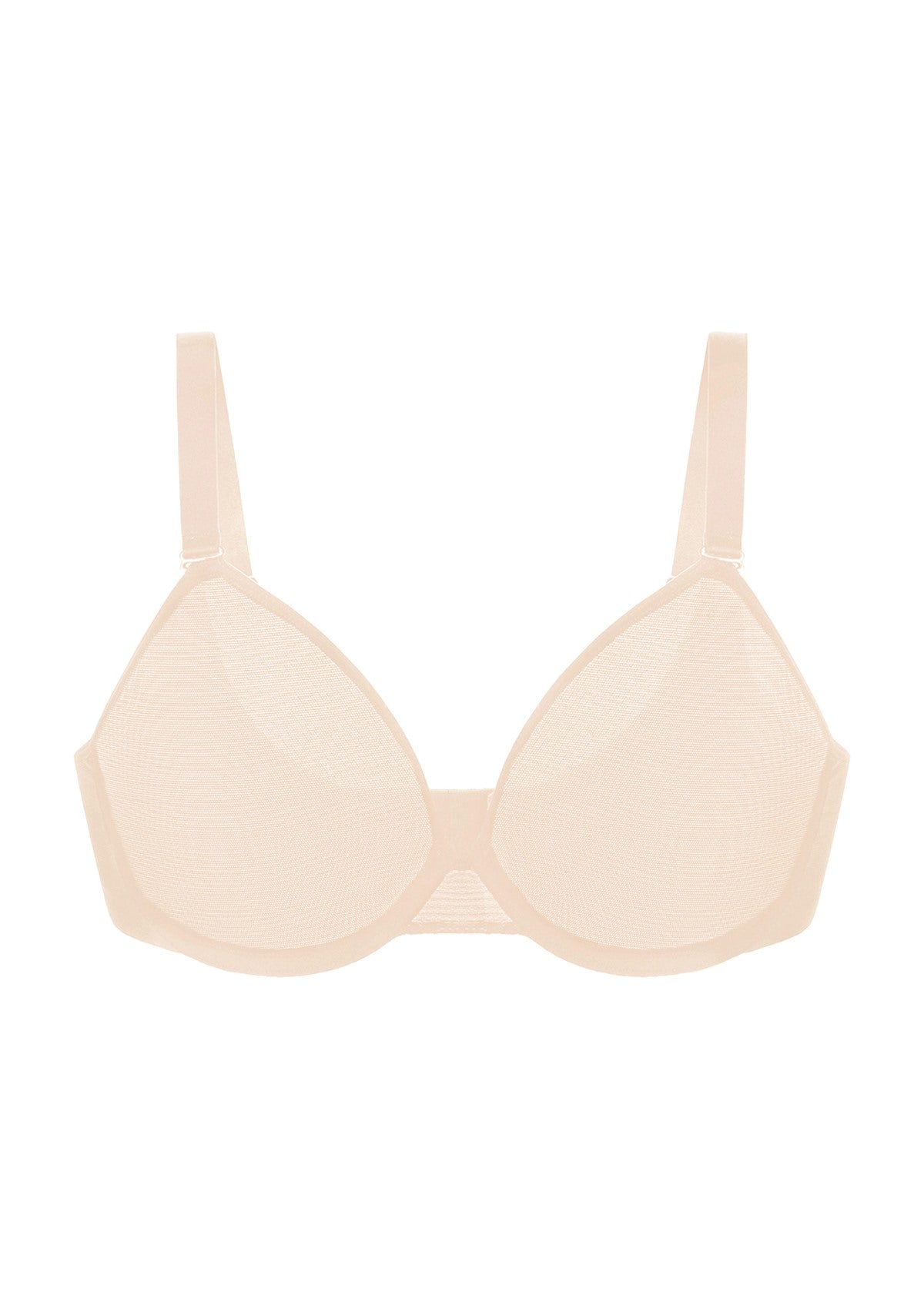 Seraphina Unlined Underwire Sheer Mesh Bra - HSIA