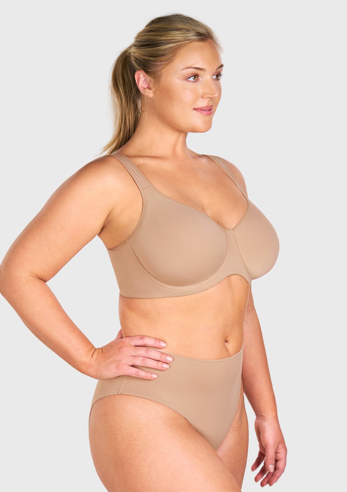 (Cardi B recommends)Joan Ultimate Soft T-shirt Unlined Minimizer Bra - HSIA