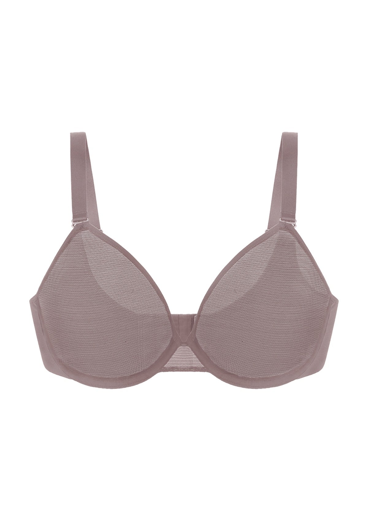 Seraphina Unlined Underwire Sheer Mesh Bra - HSIA