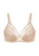 HSIA Pearl Shimmer Light Beige Unlined Plus Size Full Coverage Underwire Comfortable Bra - HSIA