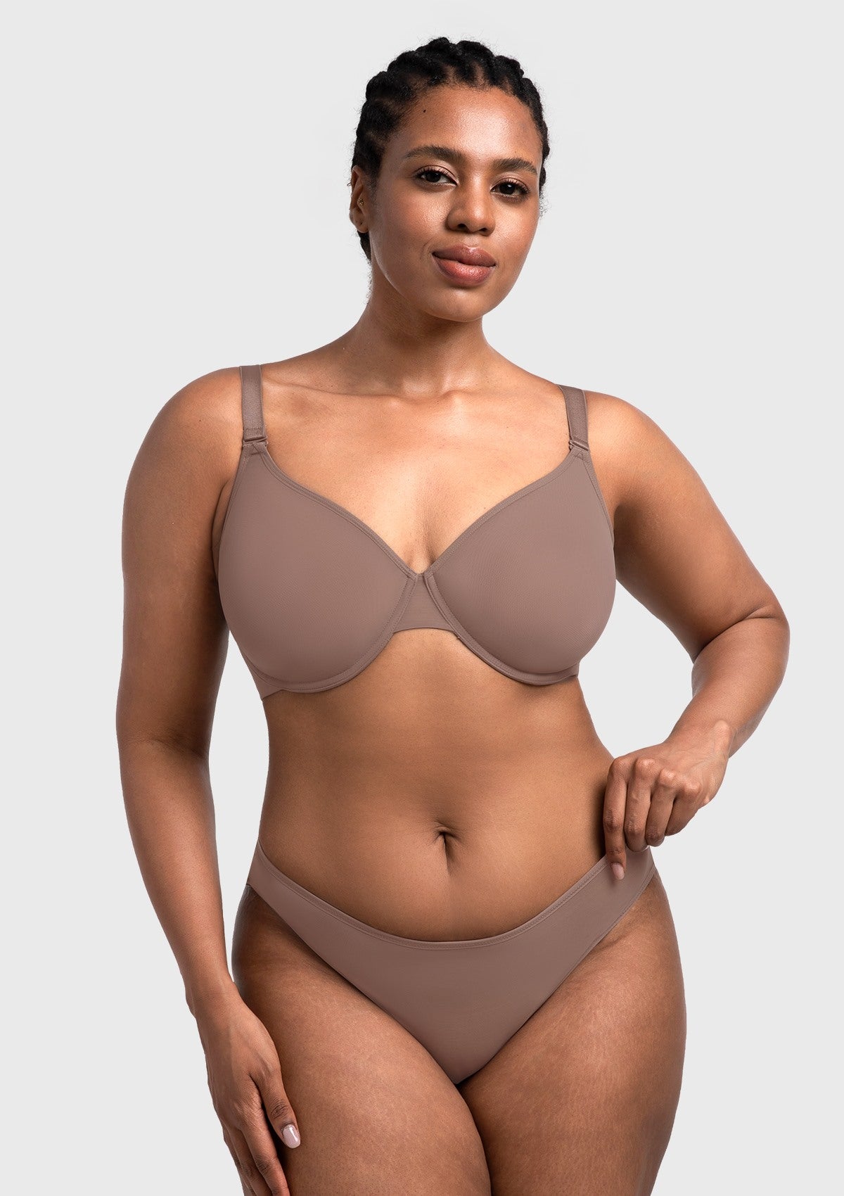 Seraphina Unlined Underwire Sheer Mesh Bra - HSIA