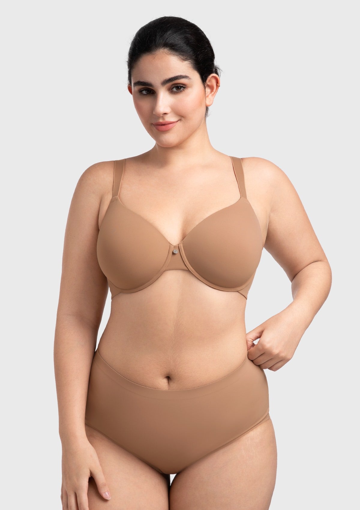 HSIA Miya SoftSense Comfort Lightly Lined T-shirt Back Smoothing Underwire Plus Size Bra Everyday Bra - HSIA