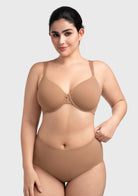 HSIA Miya SoftSense Comfort Lightly Lined T-shirt Back Smoothing Underwire Plus Size Bra Everyday Bra - HSIA