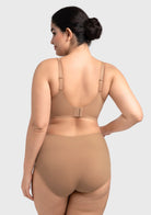 HSIA Esme Minimizer Bras for Women Plus Size Full Coverage No Padding Unlined T Shirt Bra Seamless Underwire Cool Comfort Daily Bras - HSIA