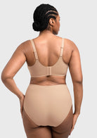 Full Coverage Plus Size T-Shirt Bra with Silky Satin Feel - HSIA