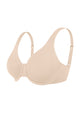 Full Coverage Plus Size T-Shirt Bra with Silky Satin Feel - HSIA