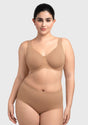 HSIA Esme Minimizer Bras for Women Plus Size Full Coverage No Padding Unlined T Shirt Bra Seamless Underwire Cool Comfort Daily Bras - HSIA