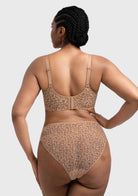 HSIA Leopard wild Unlined Plus Size Breathable Soft Mesh No Padding Underwire Bra - HSIA