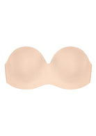 3D studio shot of the black HSIA seamless non-slip strapless bra FBM0177