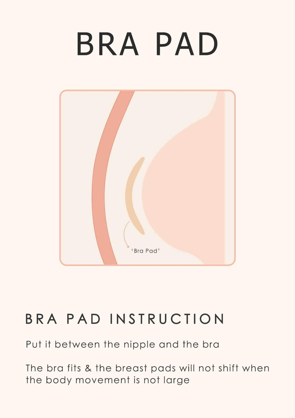 HSIA Washable Cotton Bra Pads 2 Pack