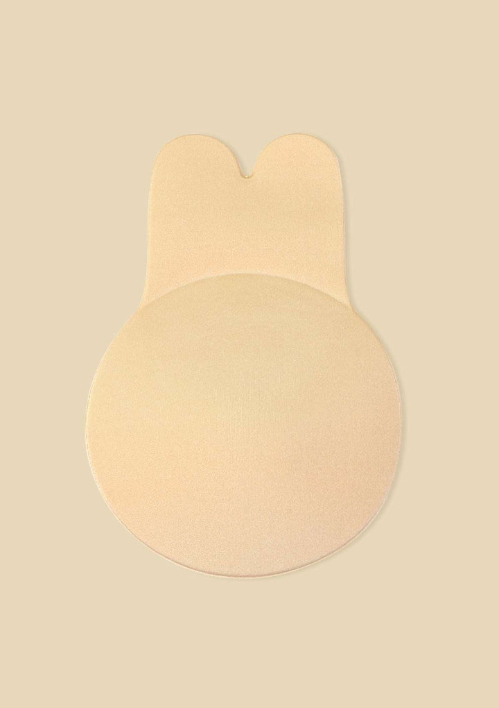 HSIA HSIA Bunny-Shaped Adhesive Push-Up Pasties Invisible Bra 2 Pack Beige / M(S/M)