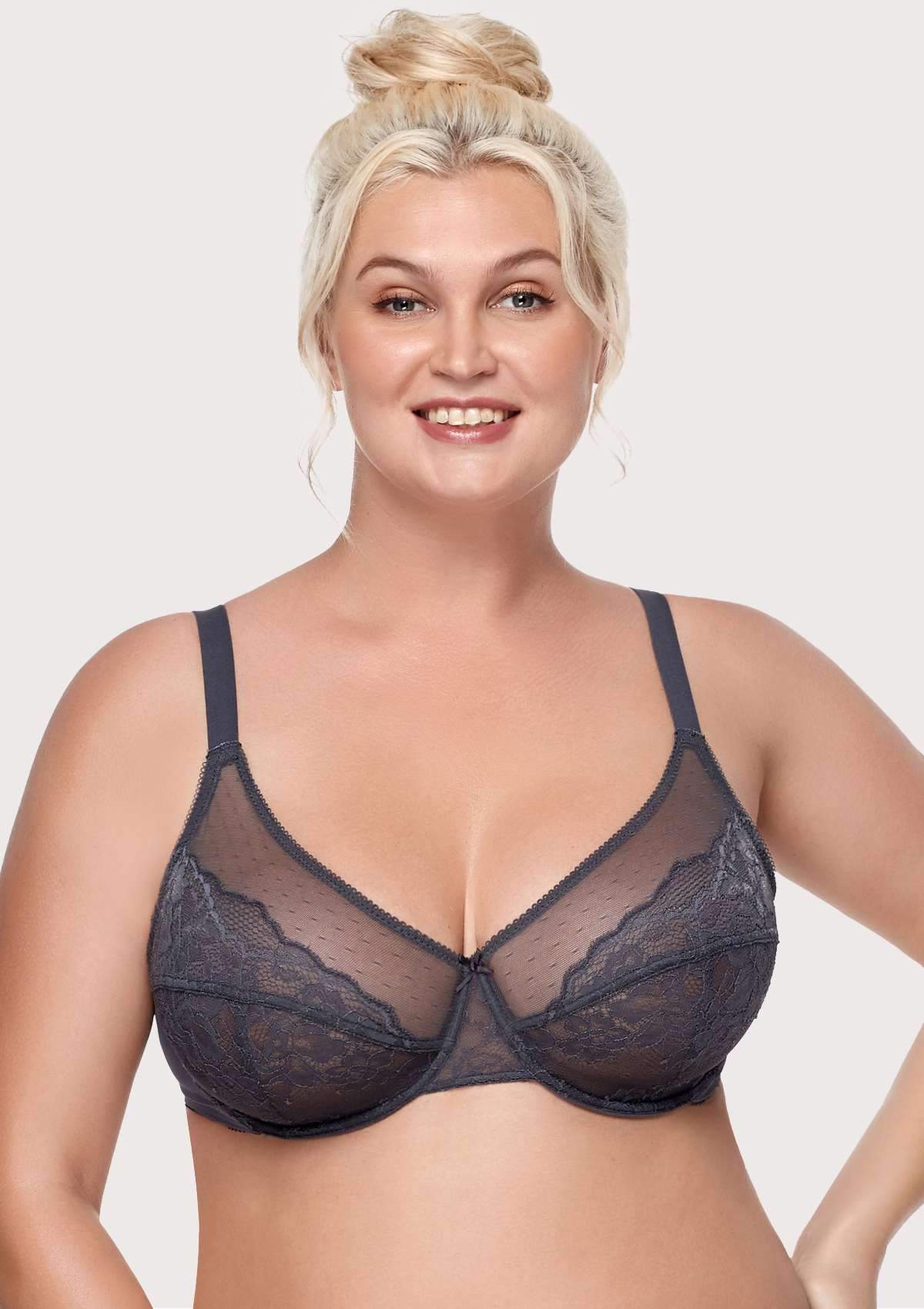(Cardi B recommends)HSIA Enchante Black Lace Underwire Bra - HSIA