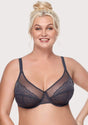 (Cardi B recommends)HSIA Enchante Black Lace Underwire Bra - HSIA