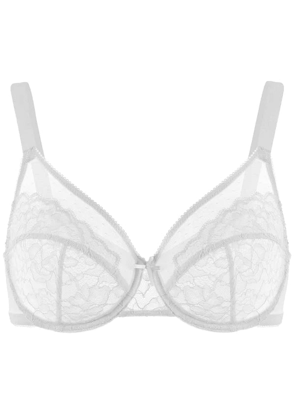 (Cardi B recommends)Enchante Lace Unlined Full Coverage Underwire Bra - HSIA