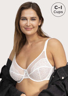 (Cardi B recommends)Enchante White Lace Underwire Bra - HSIA