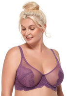 HSIA Blossom Purple Unlined Lace Bra - HSIA