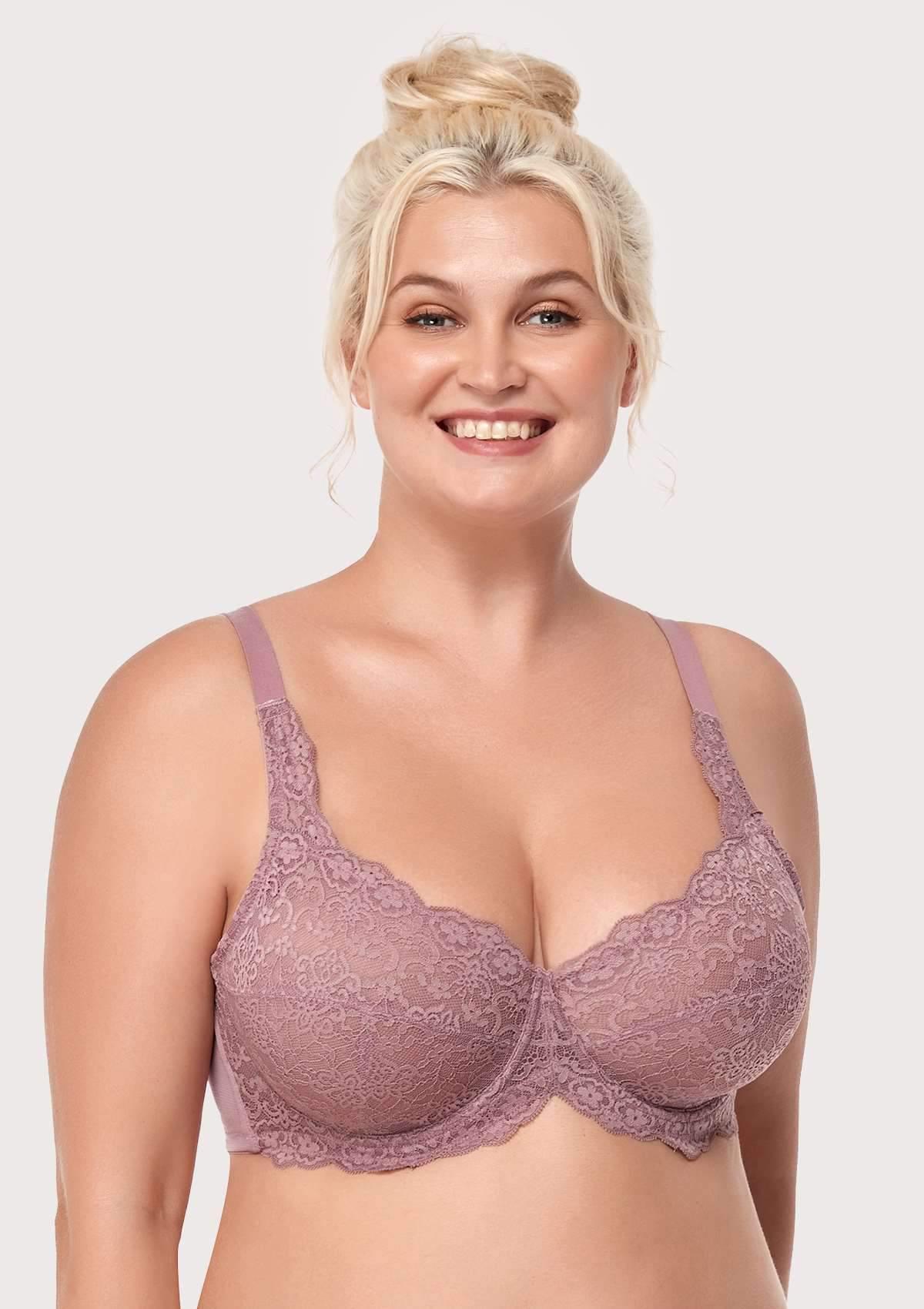 HSIA Black All-Over Floral Lace Bra - HSIA