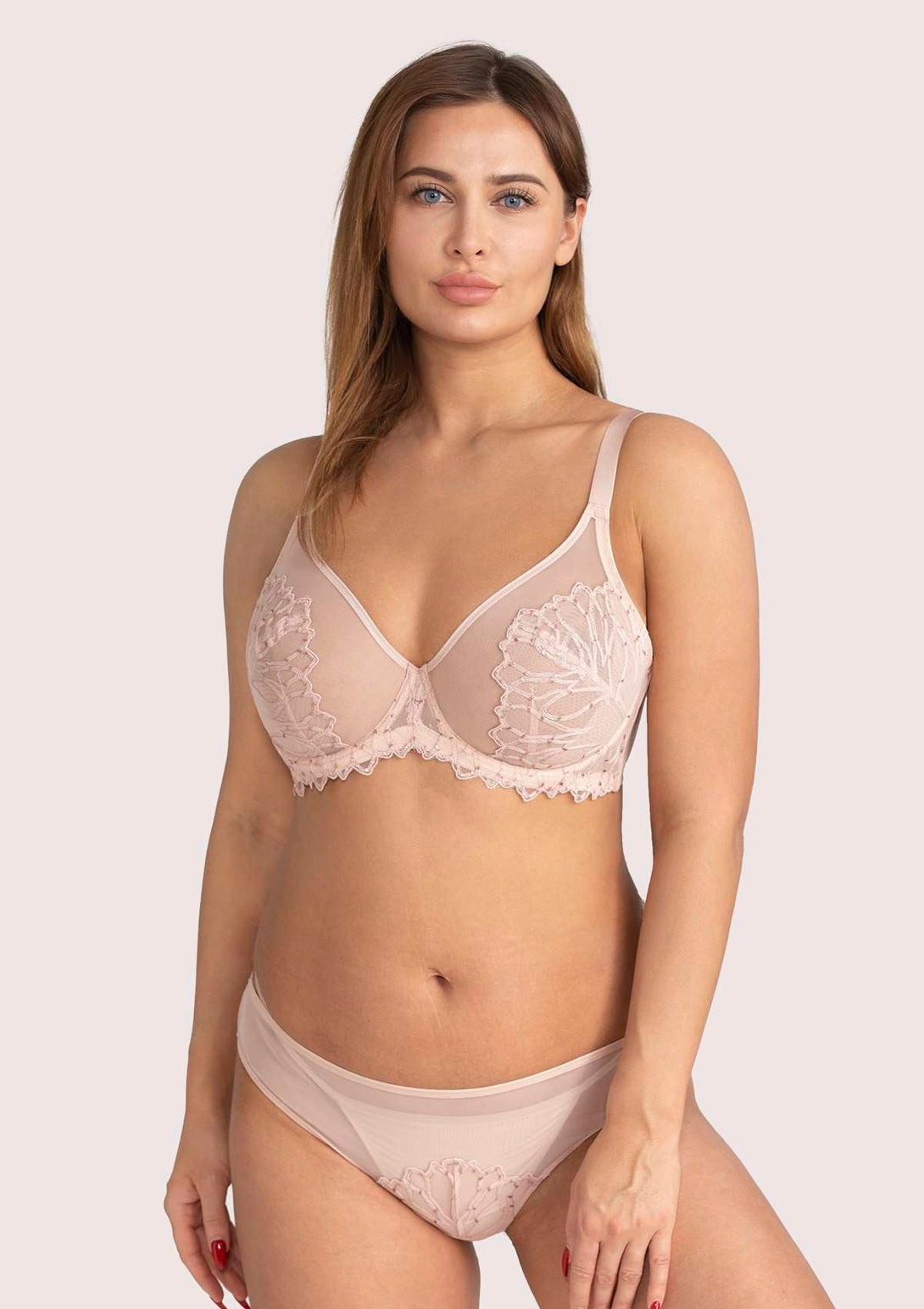 HSIA HSIA Delicate Unlined Lace Bra Light Pink / 32 / C
