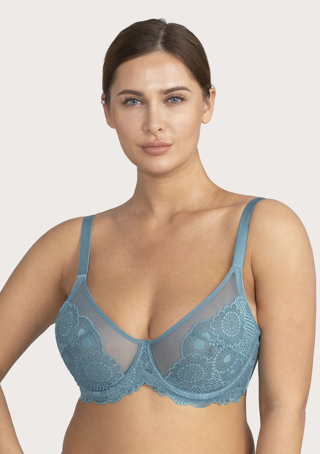 HSIA HSIA Sexy Unlined Underwire Bra 34C / Crystal Blue