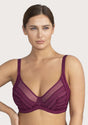 Heroine Polka Dot Sexy Lace Unlined Bra - HSIA