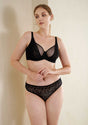 HSIA Lace Dolphin Black Underwire Bra - HSIA