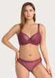 Anemone Unlined Dolphin Lace Underwire Bra - HSIA