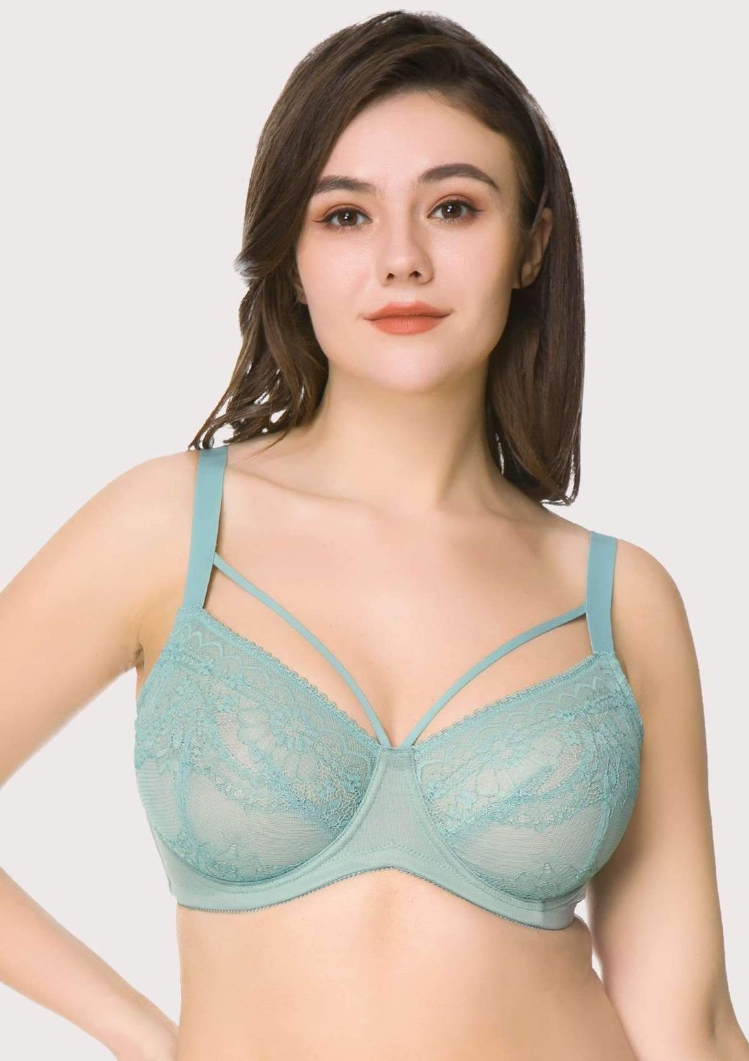 HSIA HSIA Sexy Unlined Strappy Bra 34C / Crystal Blue