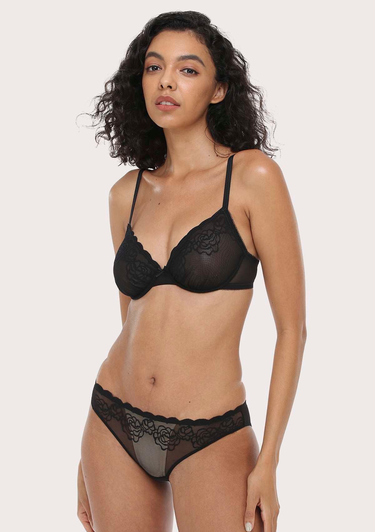 Rosa Bonica | Petite Lace Underwire Unlined Bra - HSIA