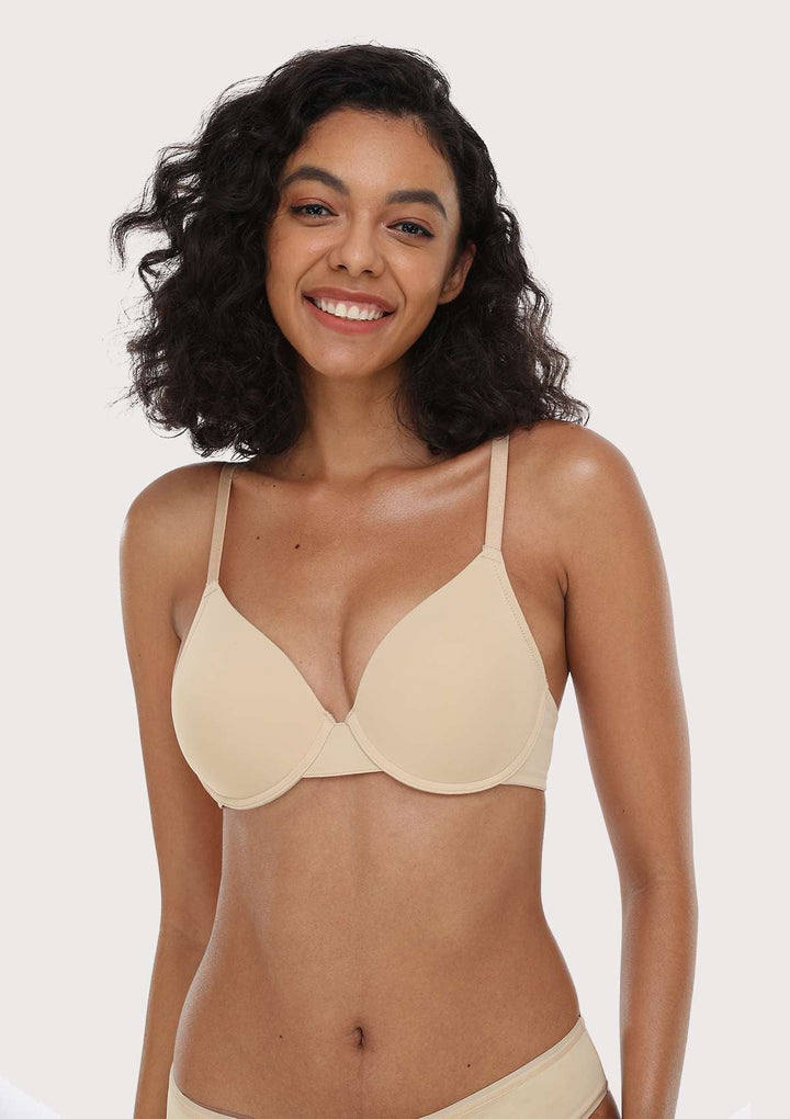 HSIA HSIA Smooth T-shirt Bra For Small Bust 32C / Beige