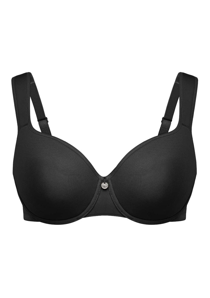 HSIA HSIA Smooth Classic T-shirt Lightly Padded Underwire bra Black / 34 / D