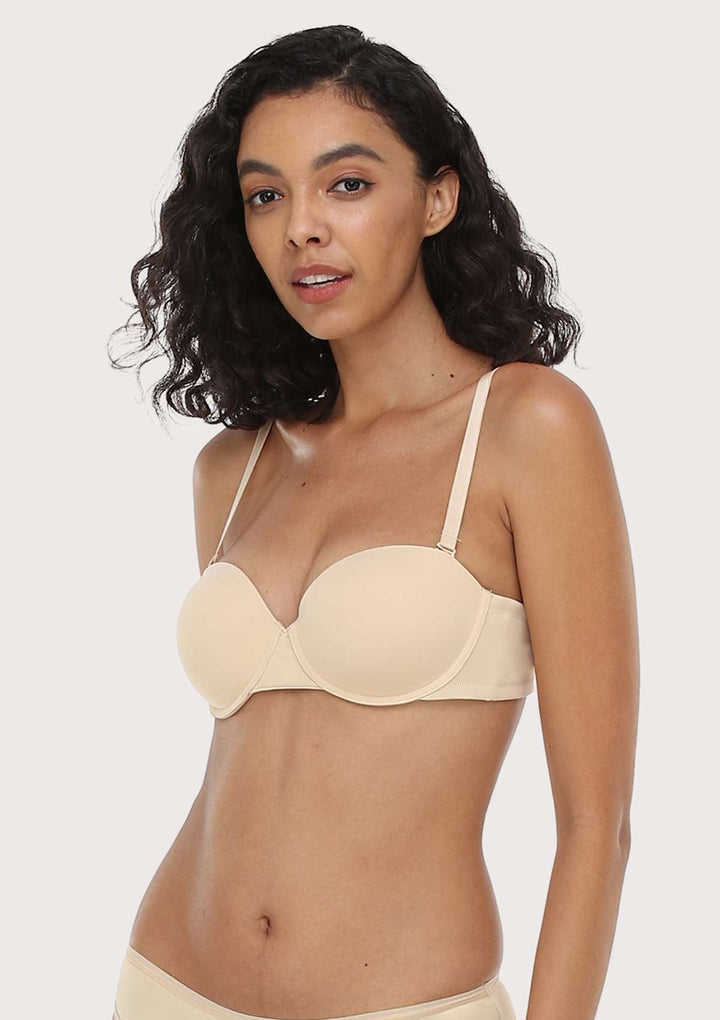 HSIA HSIA Multiway Strapless Molded Padded Bra For Small Bust Beige / 32 / B