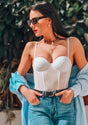 Gracious Overbust Lace Corset Bustier - HSIA
