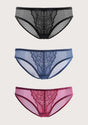 Enchante Lace Bikini Panties 3 Pack - HSIA