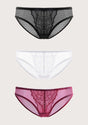 Enchante Lace Bikini Panties 3 Pack - HSIA