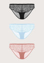 HSIA Blossom Lace Bikini Underwears 3 Pack - HSIA