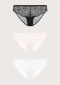 HSIA Blossom Lace Bikini Underwears 3 Pack - HSIA