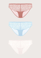 HSIA Blossom Lace Bikini Underwears 3 Pack - HSIA